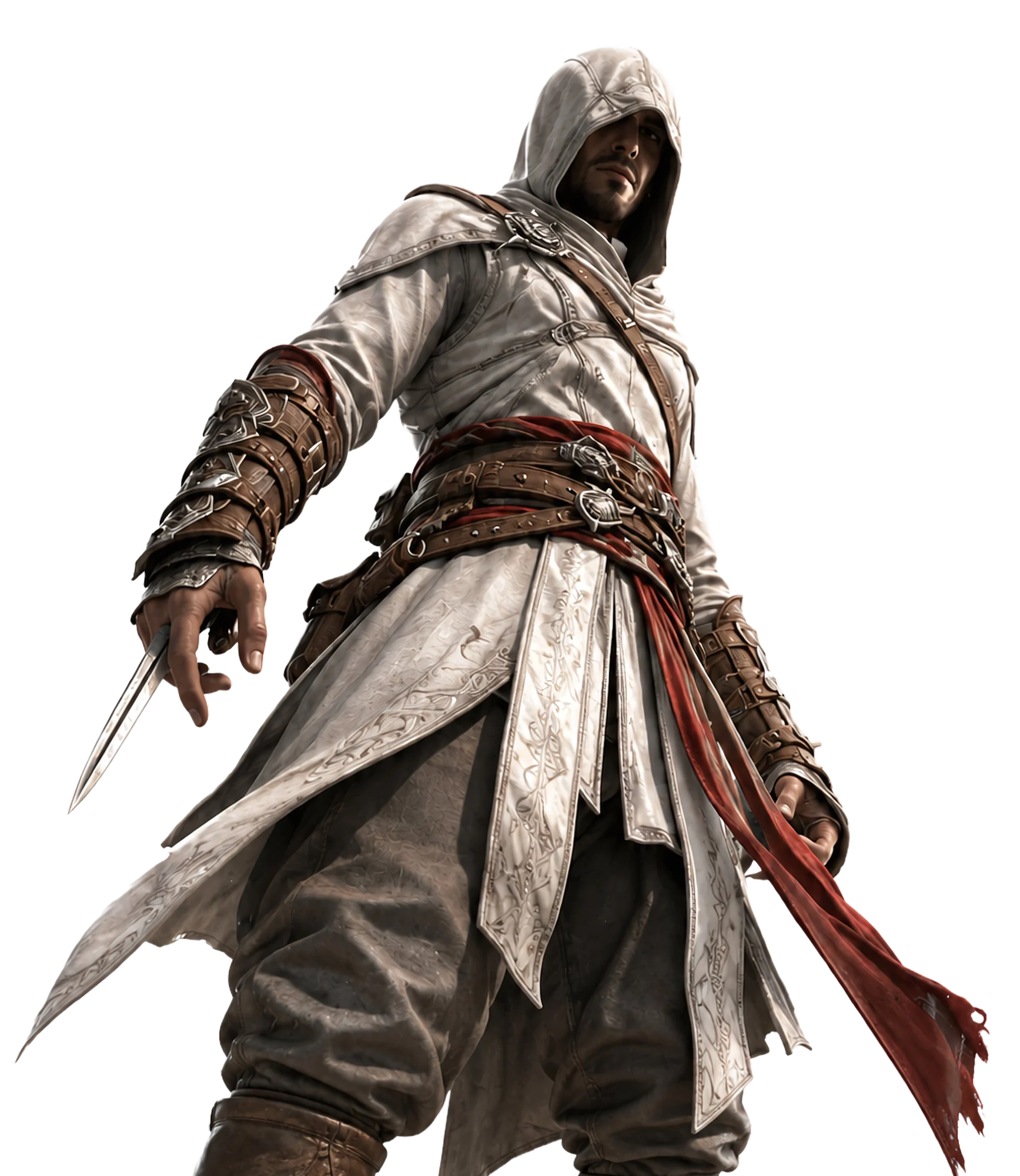 Figura y ciudades utilizadas en el panel de Assassin’s Creed.